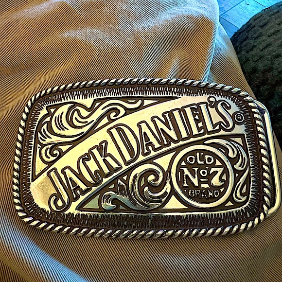 Jack Daniel's Silver Belt Buckle - Picture 1 of 3